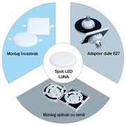 Spot LED MOON, 14W, IP.20, 6000K