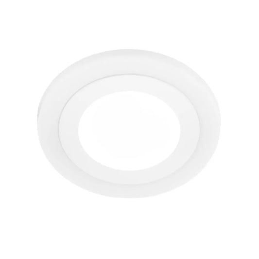 Kulatý LED spot, 9W, 3000k/6500k, tři funkce, bílá, bílá