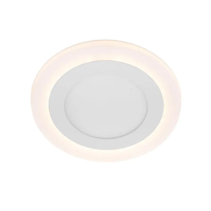 Kulatý LED spot, 9W, 3000k/6500k, tři funkce, bílá, bílá