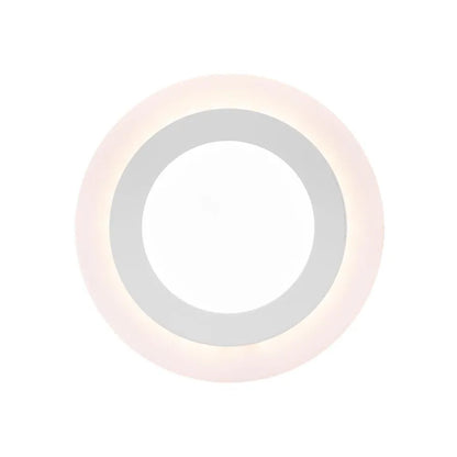 Kulatý LED spot, 9W, 3000k/6500k, tři funkce, bílá, bílá
