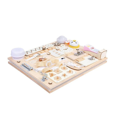 Montessori Multifunkční magnetický stůl s lovatory, 8 carioci, dřevo a plast