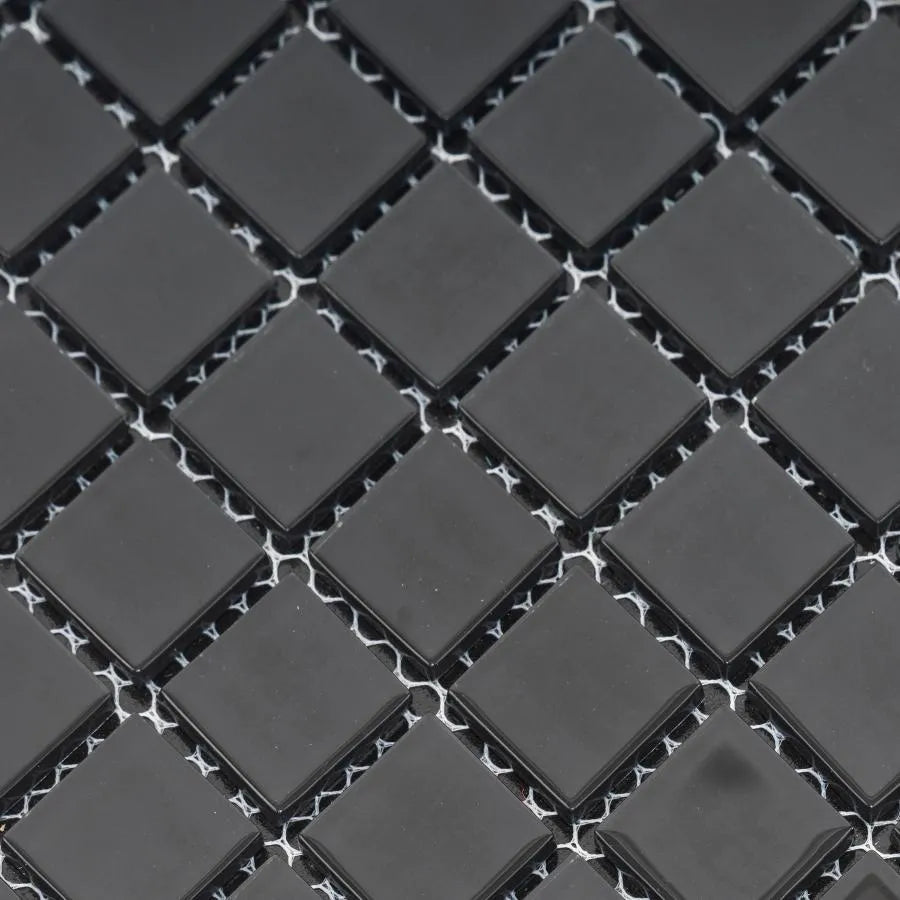 Self -adhesivní 3D tapeta, 30 cm*30 cm*0,3 cm, sklo, černá