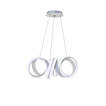 LED chtíč zavěšená s nekonečným dálkovým ovládáním, 180 W, nastavitelná výška, studená/horká/neutrální světlo, sedmikráska, bílá