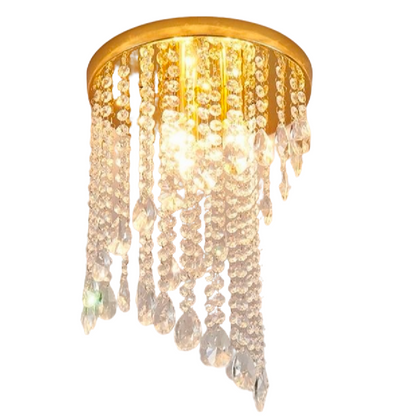 Crystal Ottavio Chandier, průměr 25 cm, 2*E14, kov, zlato