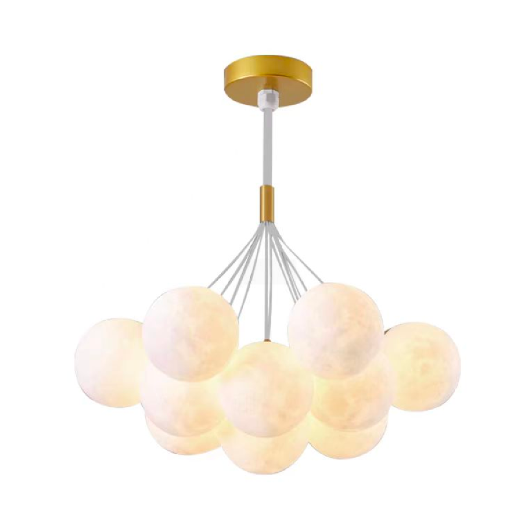 Lustra MODERNA, tip Pendul, LOFT Bagliore, Glob, 7xE27, Inaltime Reglabila, Auriu Lustre Moderne Default Title Alessandro Design