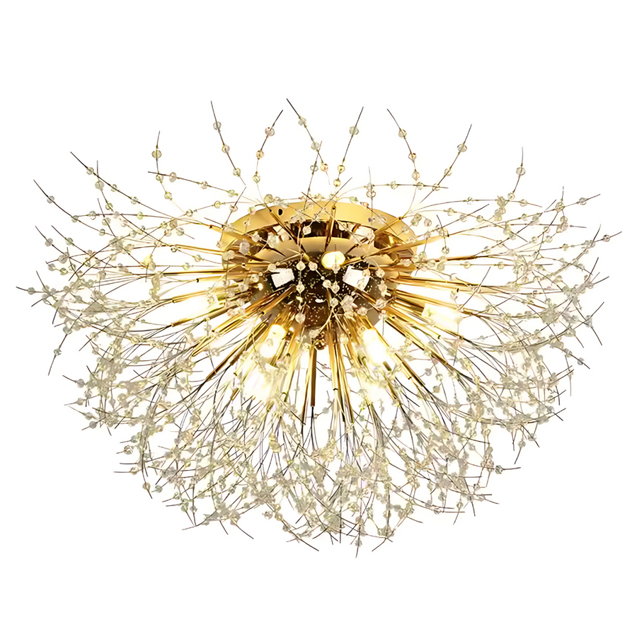 Rondo Vivace Crystal Chandelier, 8x G9, 60 cm, zlatý