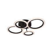 LED chtíč s Nathaniel Remote Control 4 Circles 44W Cold/Hot/Neutral Black Black