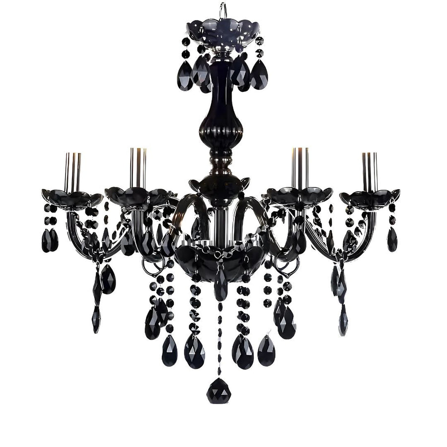 Crystal Cryedrich Chandelier, 5xe14, průměr 48 cm, černá, nastavitelná výška