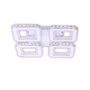 LED LED LEULA s dálkovým ovládáním, 79W, Chrome s bílým, kovem a krystalem, Daisy, RGB