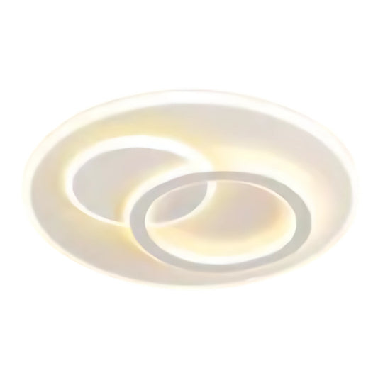 LED CHANDIER s dálkovým ovládáním Nolux Luminosa, 120 W, 3 kruhy, chladné/horké/neutrální světlo, nestabilní, bílé