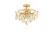 Crystal Crystal Chandelier, 6x E14, průměr 45 cm, zlato