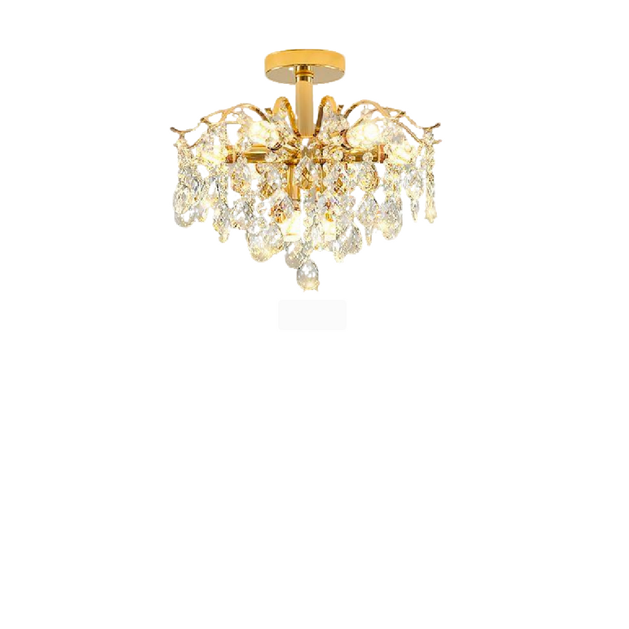 Crystal Crystal Chandelier, 6x E14, průměr 45 cm, zlato
